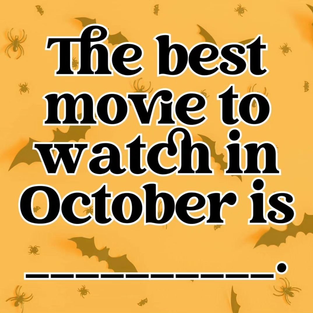 What's your go-to October movie?

#purpleessencebyevelyn #keepingyouroyal #octobermovie